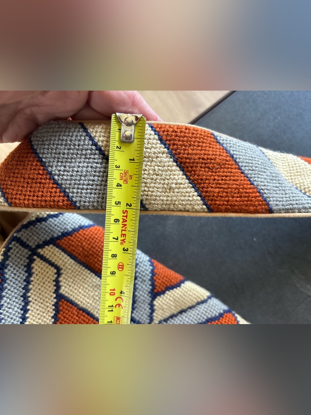 Tapestry Shoulder Bag, Classy, Rare, Handmade, Geometric, Autumn, One Of A Kind - Picture 13 of 15